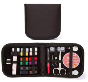 27PCSSet Portable Travel Sewingbox Kit naaistrapen steken breaalnaalden gereedschappen doek knoppen ambachtelijke schaar mama cadeaus3641522