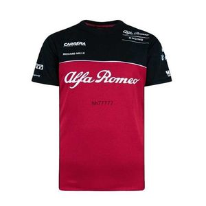 27TN 2023 nueva camiseta del equipo de F1 masculino y femenino S Alfa Romeo Racing Suit Summer Formula One Motorcycle Bystander Bystander Club 8E7B