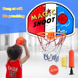 27X21cm Basketbalmand Hoepelspeelgoed Plastic Mini Basketbalbord Familie Kinderen Kinderen Basketbalspeelgoedset Muurspel Minimand 240118