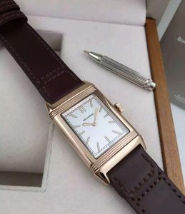 27x46mm Reverso Ultra Thin Q2788570 Acier Inoxydable Tribute To 1931 London Edition Quartz HOMMES FEMMES MONTRE montre-bracelet étanche de haute qualité