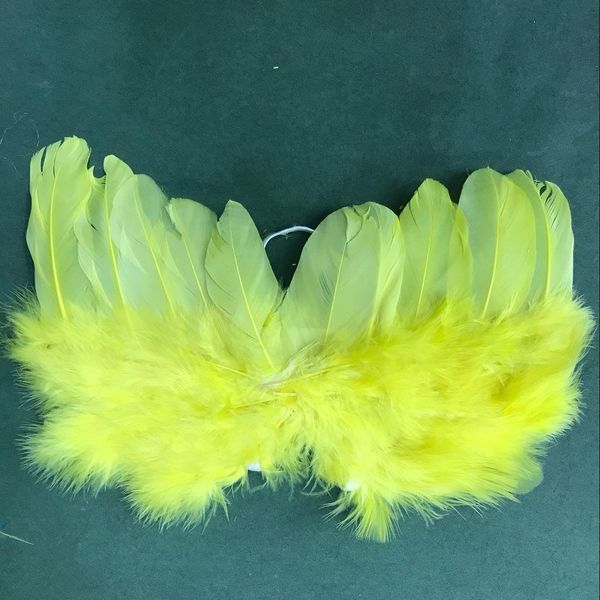 28 * 16 CM Ailes De Plumes D'ange pour L'artisanat 20 Pack Blanc Mini Ailes D'ange, DIY Partie Cadeau Décoration Enfant Photographie Prop