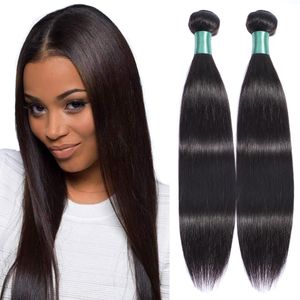 28 30 inch menselijk haarbundels rechte haar bundels peruaans haar weven bundels niet -remy natuurlijke kleur hair extensions