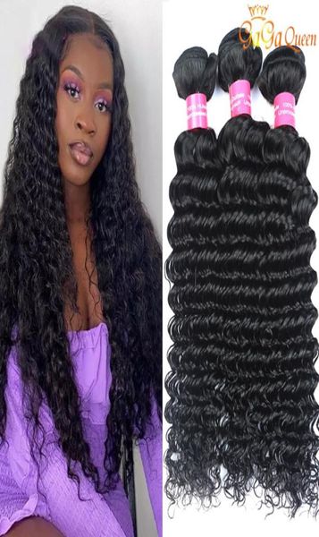 28 30 pulgadas brasileño de onda profunda cabello virgen extensiones de cabello humano brasileño sin procesar visón cabello virgen brasileño onda profunda muy So1772765