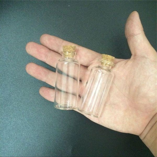 28*65*125mm 25ml botellas de vidrio transparente con corcho pequeño transparente Mini botella vacía frascos de vidrio 24 Uds envío gratis Aecuq