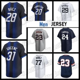 31 Riley Greene Baseball Jersey 24 Miguel Cabrera 23 Kirk Gibson Motor 2024 City Connect Detroit Javier Baez 20 Spencer Torkelson 29 Tarik Skubal Tigers 18 Kenta Maeda