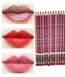 Crayon à lèvres imperméable, 28 couleurs, crayon à lèvres, Contour mat, longue durée, rétro rouge, couleur 2345235