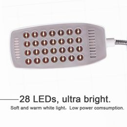 28 LEDS Super Bright Livre Light DC 5V USB LICTURE LECTURE LUMIÈRES FLEXOBLE Table pour l'ordinateur portable Banque d'alimentation ordinateur PC ordinateur