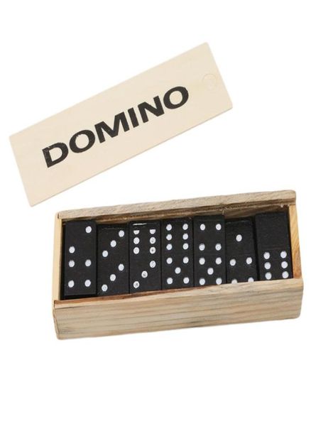 28 PCS Kids Wooden Toys Funny Board Domino Games Play Set avec en bois Box Toys Enfants Adult Party Birthday Gifts12691902753