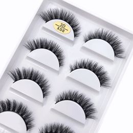 28 styles 10/30/50 boîtes 5 paires 3D vison naturel Faux Cils maquillage Faux Cils Faux Cils maquillage outils de beauté en gros 240104