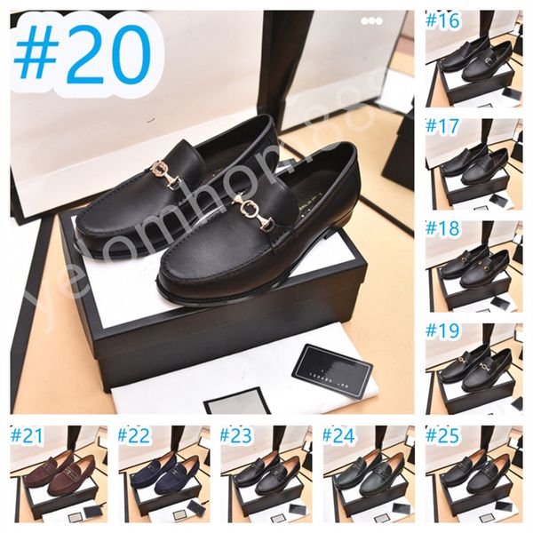 28 Style italien hommes chaussures habillées de créateur chaussures en cuir formelles classiques pour hommes chaussures de travail de bureau hommes Oxfords chaussures d'affaires en cuir verni à bout pointu