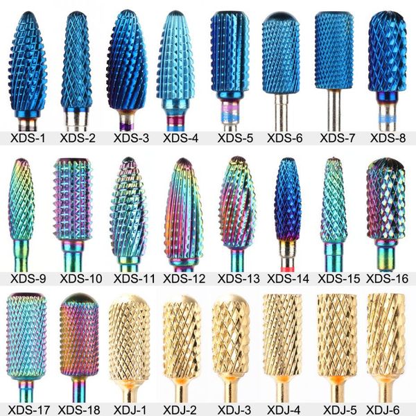 Fraises en carbure de tungstène pour perceuse à ongles électrique manucure pédicure outil de polissage