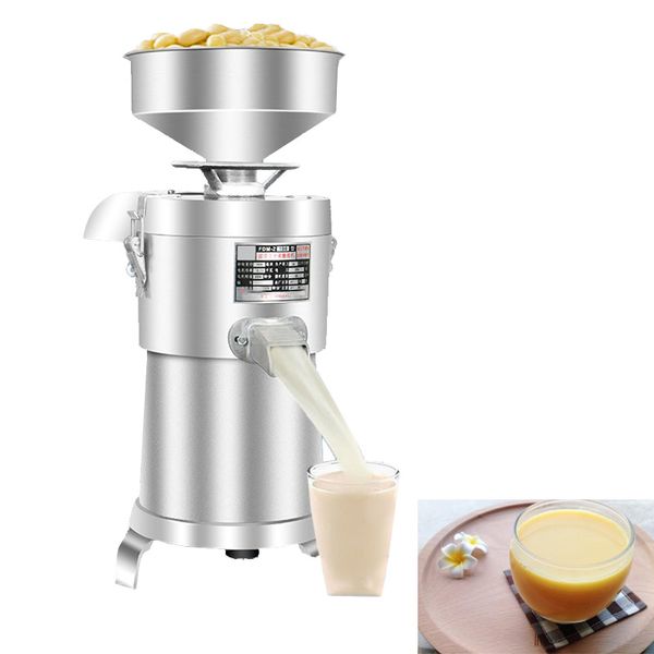 Máquina de tofu de leche de soja comercial de 2800 rpm y 750 W, leche de soja comercial de acero inoxidable, máquina de leche de soja Industrial