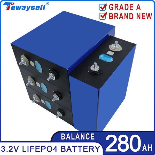 Batterie Rechargeable Lifepo4, 280ah, 3.2V, Lithium, fer, Phosphate, Grade A, cellule solaire prismatique, camping-car, PV, chariot, US, EU, sans taxe