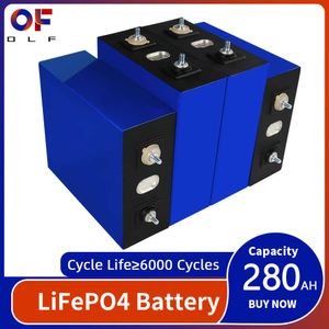 280AH LIFEPO4 Batterij Oplaadbaar 3.2V Lithium Iron Fosfaatcel Diy voor 12V 24V 48V Home Appliances Golfkarren Solar System