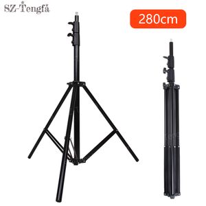 Freeshipping 280cm Studio flash Light stand tripod Ajustable Photo Studio Accessories For Softbox Photo Video Lighting Flashgun Lamps