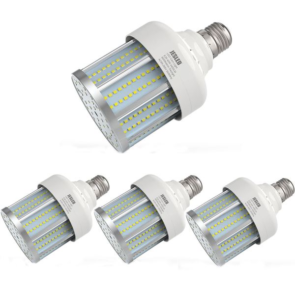 Bombilla de maíz LED E26 equivalente a 280 W E26/E27 Base media 40 W 4400 lúmenes 6000 K Área grande Luz de día fresca Blanco Interior Exterior Garaje Almacén Fábrica Porche