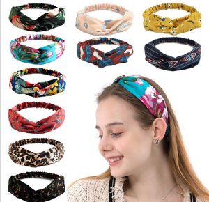 281 styles pls remarque bandeau coloré foulard élastique filles accessoires de cheveux torsadé noué ethnique bandeau floral large étirement