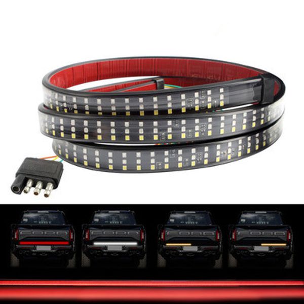 2835smd 432 led rouge blanc ambre LED bandes lumineuses pour balise feu arrière freinage tournant 49 pouces 60 pouces voiture éclairage Auto accessoires