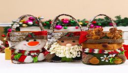 28523cm décorations de Noël sac de bonbons Santa Claus Elk Doll Tot Tote Sac Ornements décorations 4255899