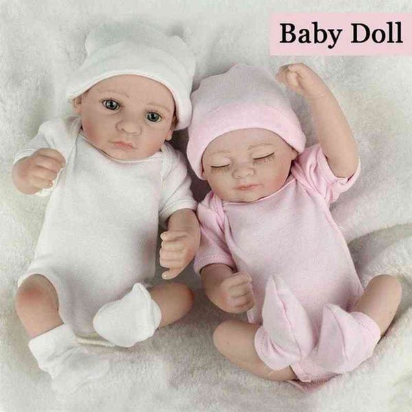 Muñecas de alta calidad de las muñecas de las muñecas de 28 cm, lindo para el regalo de la muchacha, regalo de juguete de silicona, regalo de juguete de silicona acompañado AA220325