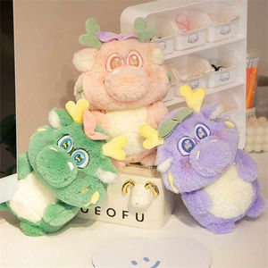 28 cm Dragon Dinosaur Mascot Macaron Style Stuffed Animal Plush Toy Doll Christmas Gift