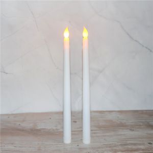 28 cm LED -batterij bediende flikkerende flameless kaarslampen stick kaarse trouwtafel kerk decor