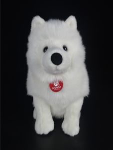 28cm LifeLIKEL SAMOYED TOYS SIMULATION CUPER SIMULATION BLAND PUPPY ANIMAUX PLUSS TOUEUX Cadeaux de Noël Y2007231398376