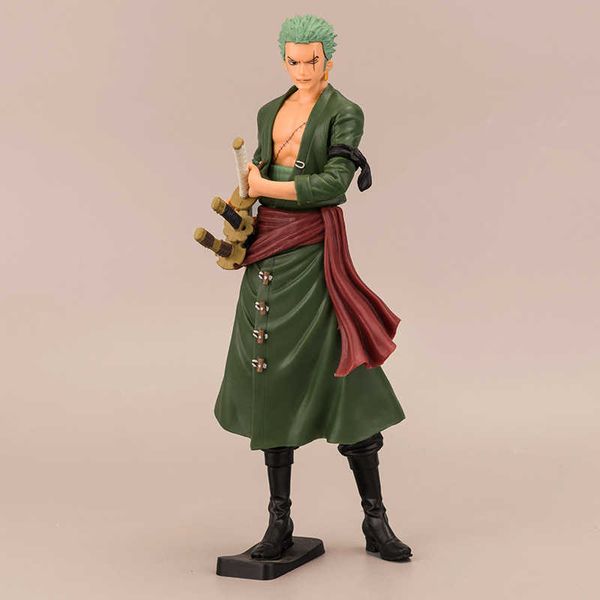 Estatua de juguete de figura de acción de Zoro de la colección GRANDLINE MEN de One Piece de 28cm