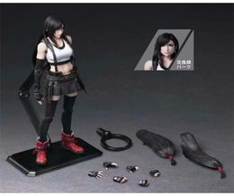 28cm Play Arts Kai Final Fantasy VII Figure Tifa Lockhart PVC Action Figure Joints mobiles Tifa Lockhart Collectez les jouets et les cadeaux Y129324627