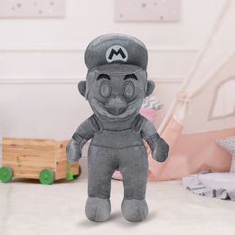 28CM Argent Assis Frère Poupée En Peluche Texture En Métal En Peluche Personnage De Jeu Jouets Enfants Playmate Jouet Cadeau De Noël Jouet En Gros Fedex UPS