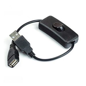 28 cm USB -kabel met schakelaar aan/uit -kabelverlengingsschakelaar voor USB -lamp USB ventilator voedingslijn duurzame hot sale adapter