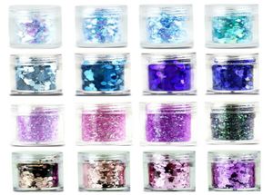 28 kleuren nagelglittertips iriserend blauw roze paars nagelpaillettenpoeder 10 ml manicure acryl UV-glitterpoeder paillette4789274