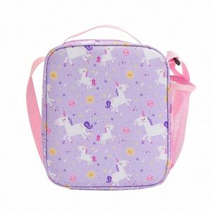 28GD LUKTE ENICORN LUNCH BAG CARTO Geïsoleerde thermische voedseltas Lunchbox Picnic Supplies Cooler Bag For Kids Girl Boy J5YP#