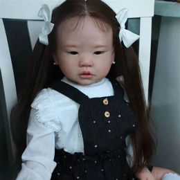 28 inch Amaya Reborn Doll Kit Toddler Kit met lichaam en ogen Soft Touch Flexible Vinyl Diy Unfinished Doll Parts