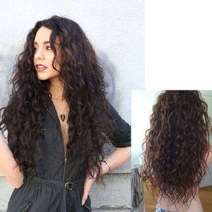 28Inches Long Clips in Hair Extension Synthetic Natural Hair Water Wave Blonde Black For Women Heat Resistant Hairpiece
