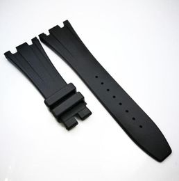 Bracelet de montre en caoutchouc noir, 28mm, 18mm, pour AP Royal Oak Offshore, 42mm, modèles 3740270