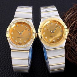 28 mm superkwaliteit beroemde designer Watch Diamonds Lady Dames Waterdichte Luminous Watches241A