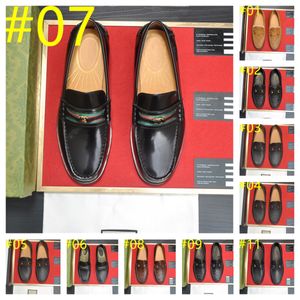 28Model mannen klassieke loafers massief kleurkrokodil patroon eenvoudig puntige teen slip-on klassiek modebedrijf casual designer jurk schoenen maat 38-46
