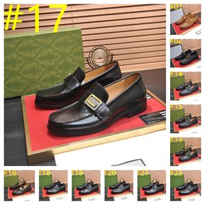 28Model Men Fashion Loafers Designer Leather Lederen schoenen Hoogwaardige feestjurk Loafers Schoenen Big Size 38-46 Mocassins Flats
