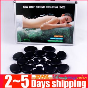 28 stks Massage Stones Hot Stone Therapie Lymfatische Detox Drainage Afslanken Elimineer vermoeidheid Rimpels Verwijderingslichaam Gezichtsverzorging