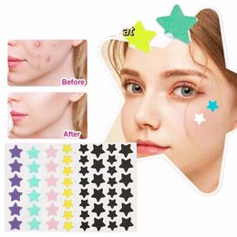 28pcs Star invisible acné enlèvement autocollants coloré acné bouton patch beauté acide acné tache couverture ccealer visage soins de la peau outils P5TL #