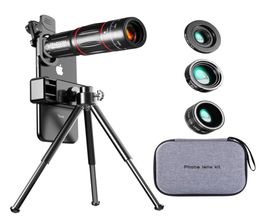 Lente de cámara móvil de 28x HD Telescopio Zoom Macro Lente para iPhone Samsung Fish Eye Lente para Celular6411542