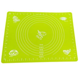 29 * 26 cm Tapis de cuisson en silicone Planches à pâtisserie antiadhésives Pétrir Tapis de pâte à rouler Fondant Macaroo Pizza Gâteau Ustensiles de cuisson Pâte Farine Feuille de table HY0250