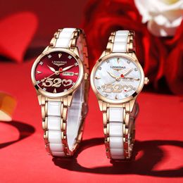 29 Céramique étanche 520 Gift Luxury Luxury Women's High Beauty Quartz Watch 84 77