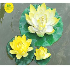 29 cm de diamètre belle fleur de lotus de simulation artificielle pour décoration de mariage décoration intérieure rose rouge violet blanc orange blanc3899515