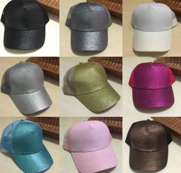 29 couleurs paillettes queue de cheval casquette de boule petits pains en désordre camionneur casquettes de cheval plaine casquette de visière de baseball paillettes queue de cheval chapeaux JXW2641562058