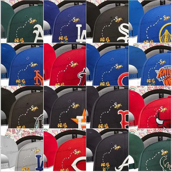 29 colores Béisbol Snapback Snapback Hats Toucas Gorros Flores Classic Bee Hip Hop Mix Todos los equipos Baloncesto Fútbol Fatry Sport Caps ajustables Capas de buena calidad