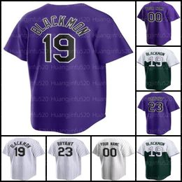 Kris Bryant Baseball Jersey Connor Joe Charlie Blackmon CJ Cron City Connect Randal Grichuk Jose Iglesias Daniel Bard Alan Trejo Jerseys 19