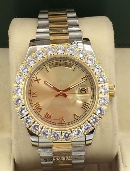 29 style 43mm montre mécanique pour hommes hommes gros diamant montres hommes en acier inoxydable boucle pliante sport affaires montre-bracelet montre de luxe 218238 montres de luxe_18