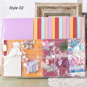 290*210 mm Vintage Paper Pack Cardkits de álbumes de recursos de recortes de origami Tarjeta de fondo de origami Hacer DIY Handiwork Creative Deco Craft Paper